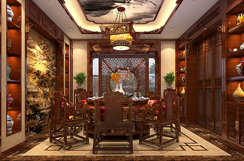保山温馨雅致的古典中式家庭装修设计效果图